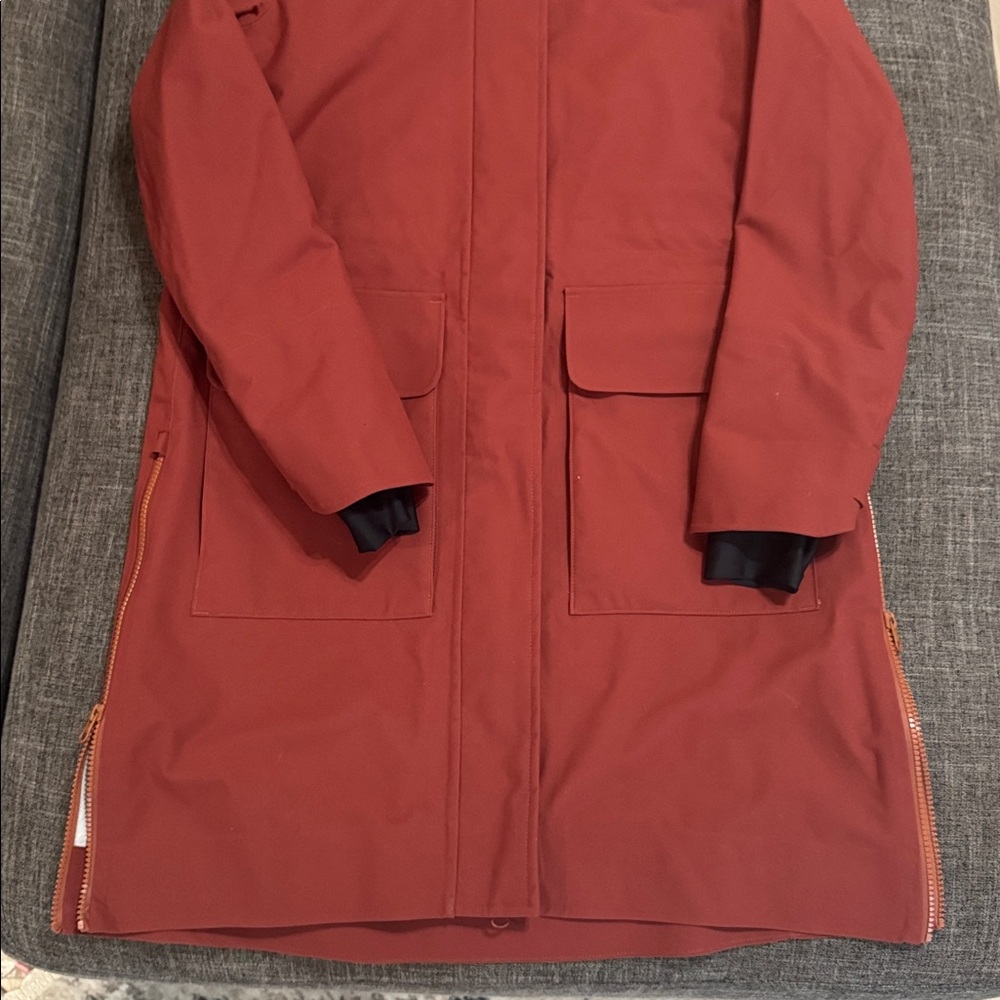 Alder Rain or Shine Waterproof Coat Clay  Gorpcore Spring Rain Jacket - Picture 4 of 12